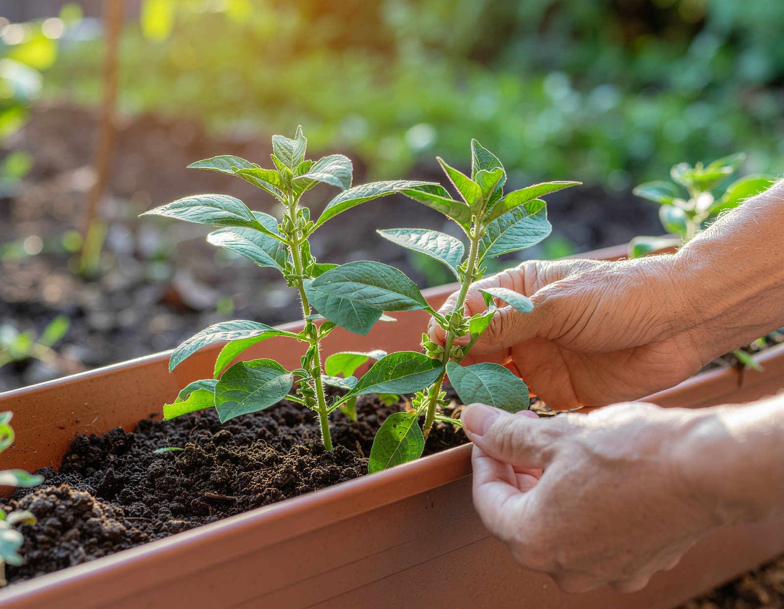 Flourishing Ashwagandha plants