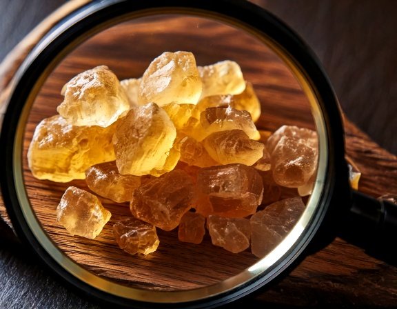 Boswellia resin and boswellic acid crystals