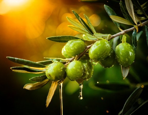 Olive oil and olives