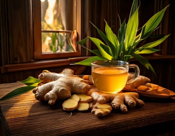 Ginger tea for joint and muscle pain relief