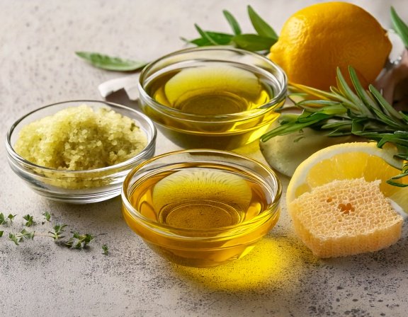 DIY olive oil face mask and hair treatment