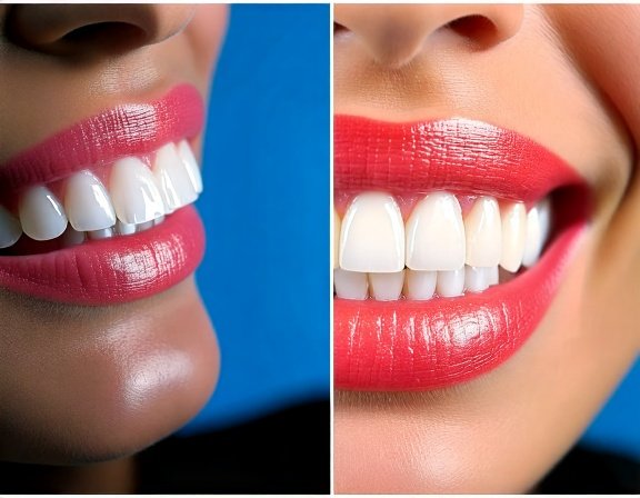 Before and after oral probiotics