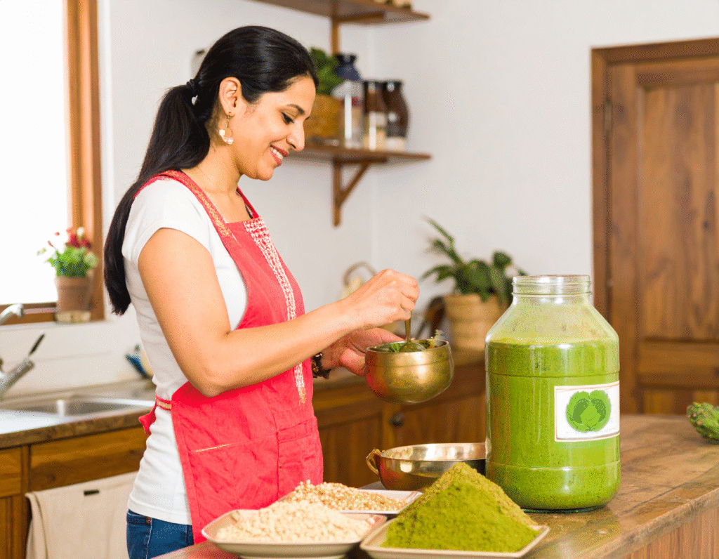Shatavari harvest at home