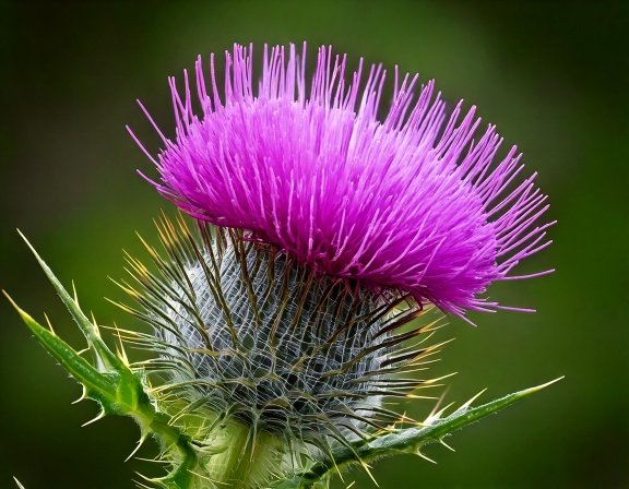 Milk thistle flower