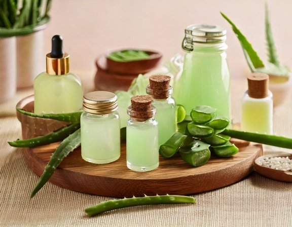 DIY Aloe gel, juice, skincare treatments