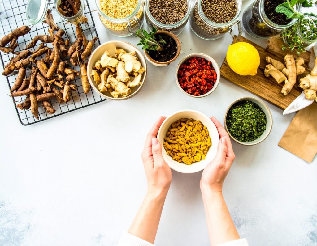 Preparing ginger and turmeric for planting