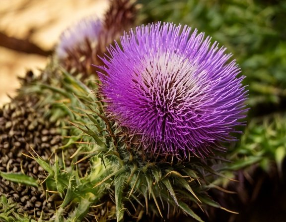 Milk thistle seeds ready for use