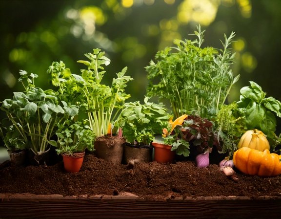 Cozy garden plan mockup for immunity and detox beds