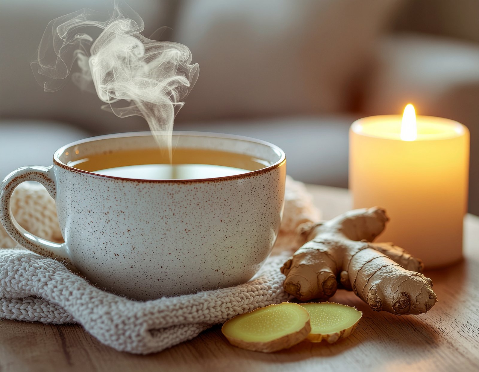 Fresh ginger root for home remedies and digestion