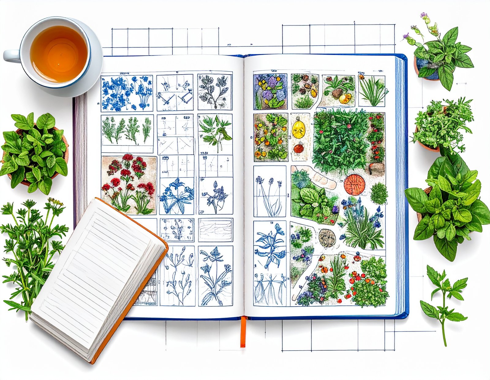 Peppermint and calendula for skin salves